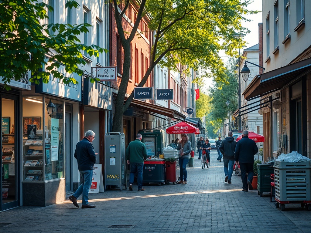 Pracownik sklepu w Wojcieszowie obsługujący klienta z uśmiechem, godziny otwarcia do 21:00