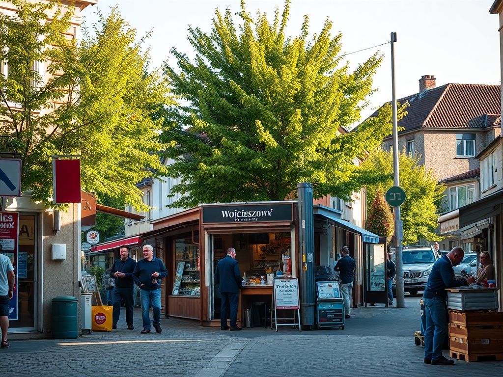 Mapa Wojcieszowa z ikonami projektów dofinansowanych z Funduszy Europejskich