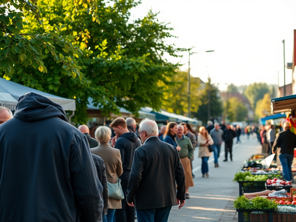Mieszkańcy Wojcieszowa biorący udział w akcji sprzątania terenu zielonego z okazji Dnia Ziemi.